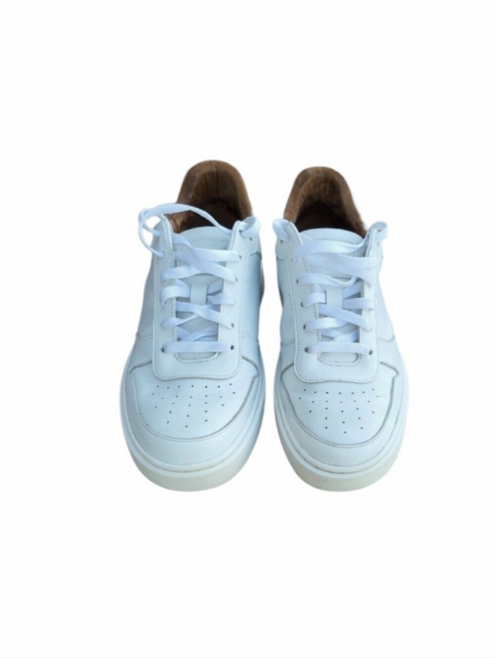 Allen Edmonds White Leather Owen Casual Sneaker Tennis Athletic Walk Shoe Men 11 - Picture 3 of 10